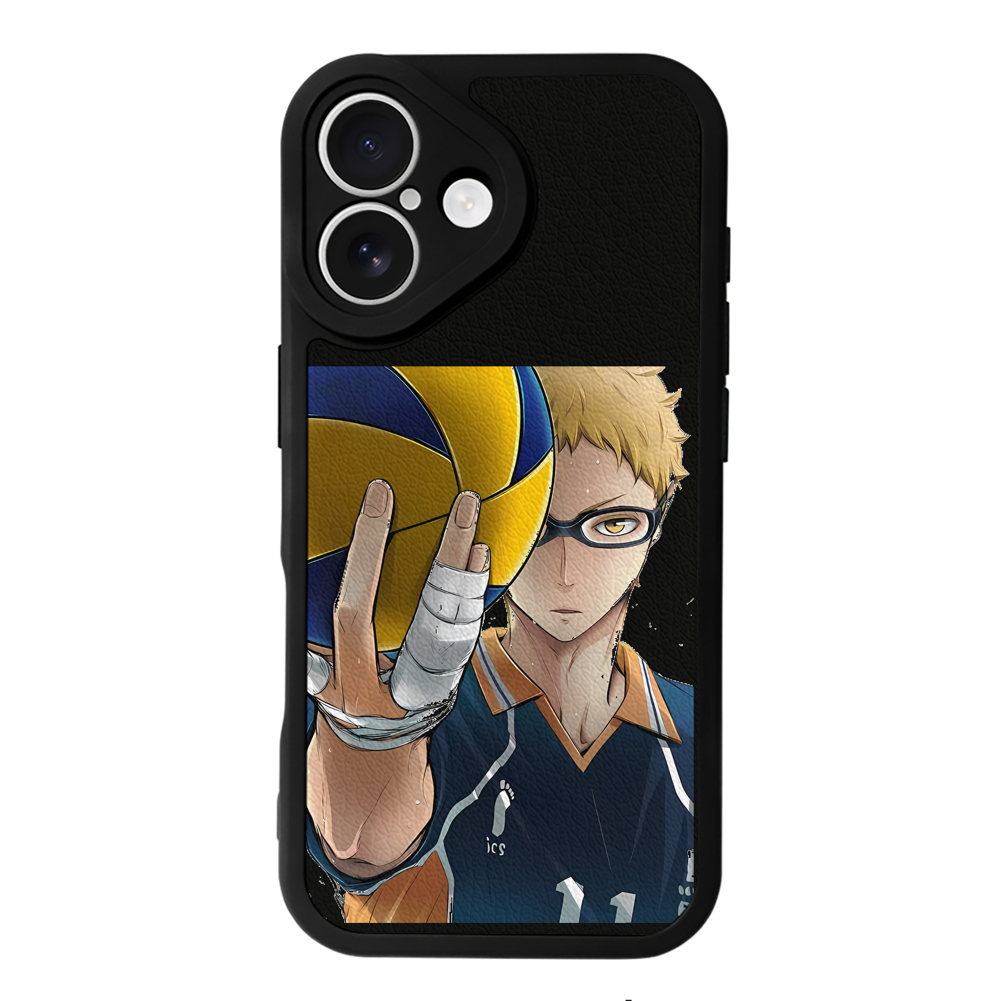 （画像用） ハイキュー!! Haikyu!! 【iPhone 16シリーズ対応】シリコンスマホケース（レザー調） 材質：シリコン